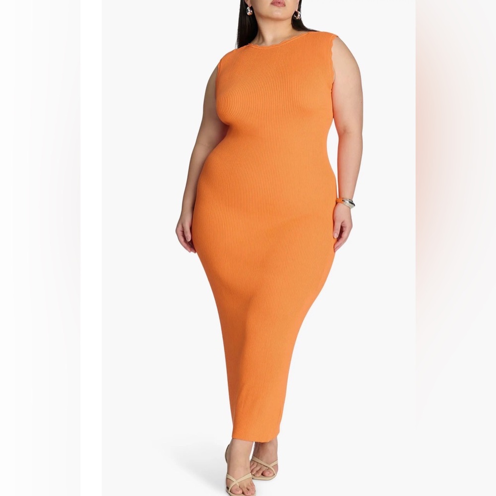 Eloquii Scalloped Tank Sweater Dress 22/24